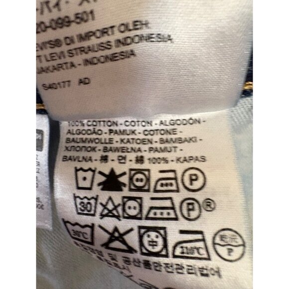 Levis 550 Jean Shorts Men Size 40 Blue Relaxed Fit Medium Wash Denim 100% Cotton - Picture 10 of 10